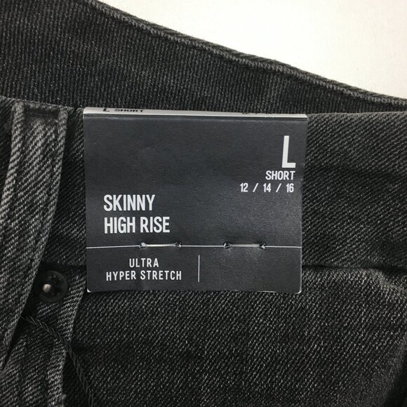 NWT EXPRESS Flexx Dark Gray High Rise Ultra Hyper Stretch Skinny Jeans 3 Sizes - Picture 5 of 13
